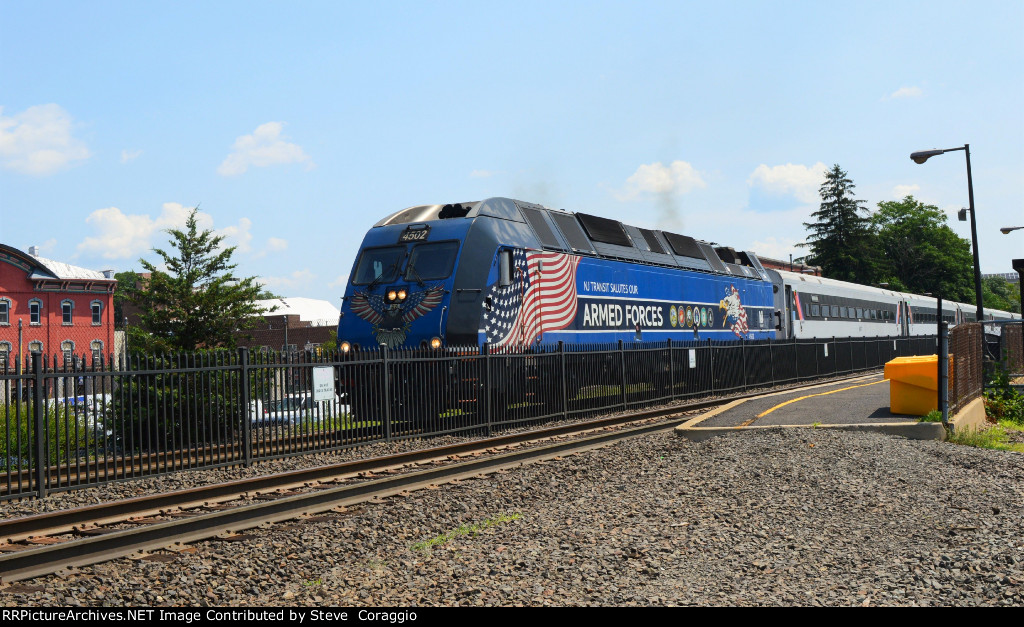 A little exhaust and departing Bound Brook Station.